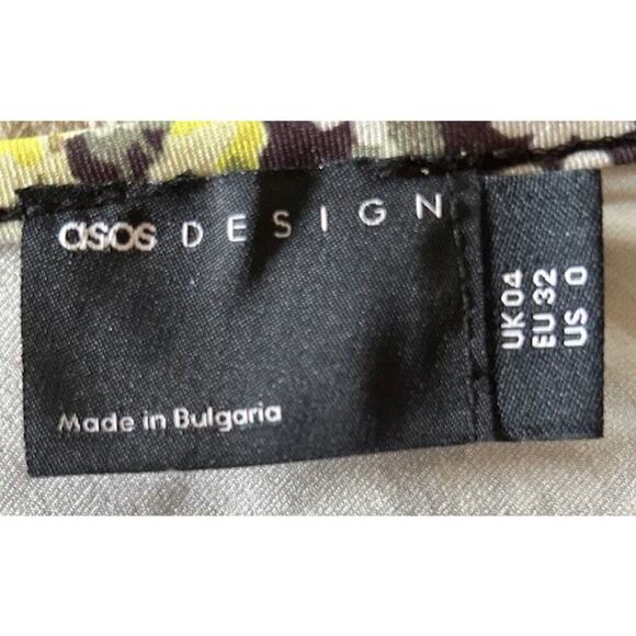 ASOS Design Floral Slip Maxi Dress – Size US 0 - Picture 7 of 9